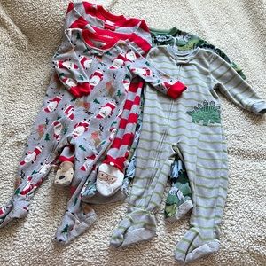 7 piece set of toddler boy pajamas and long sleeve pants body suits!
